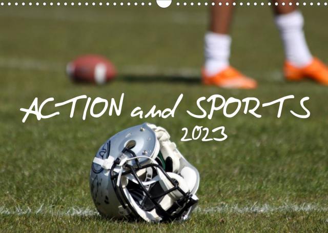 Action and Sports (Wandkalender 2023 DIN A3 quer)
