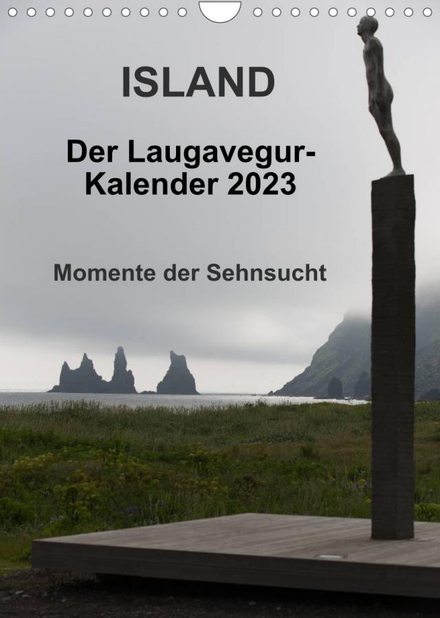 Island - Der Laugavegur-Kalender 2023 (Wandkalender 2023 DIN A4 hoch)