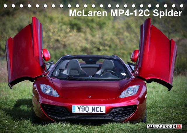 McLaren MP4-12C Spider (Tischkalender 2023 DIN A5 quer)