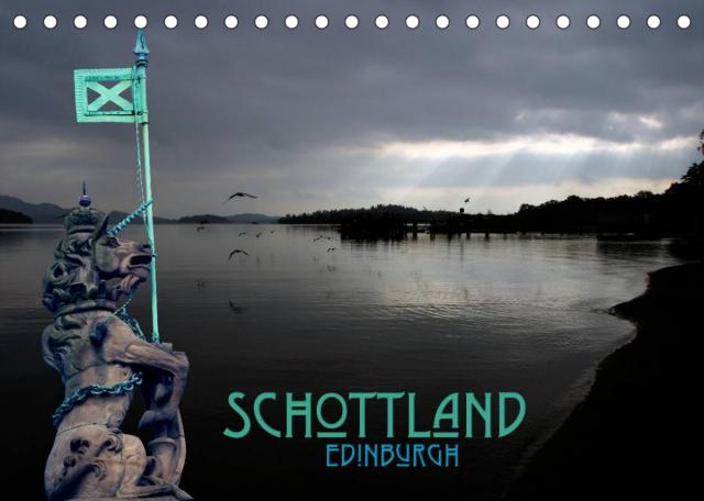 Schottland und Edinburgh (Tischkalender 2023 DIN A5 quer)