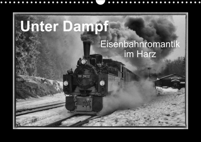 Unter Dampf - Eisenbahnromantik im Harz (Wandkalender 2023 DIN A3 quer)