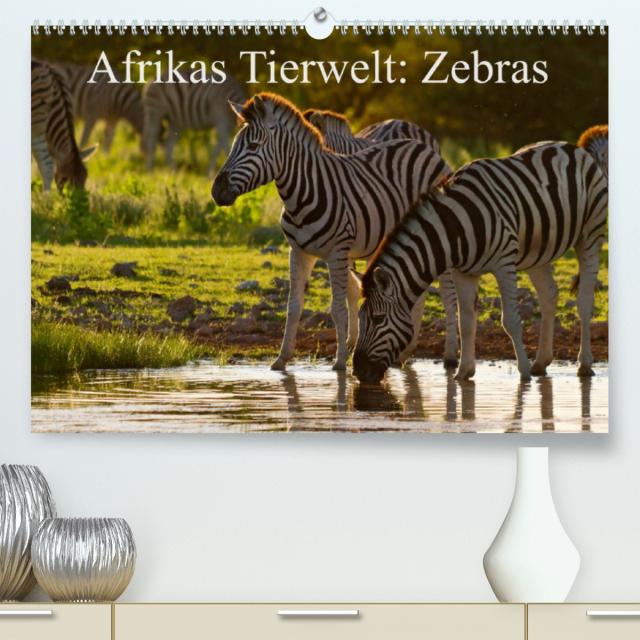 Afrikas Tierwelt: Zebras (Premium, hochwertiger DIN A2 Wandkalender 2023, Kunstdruck in Hochglanz)