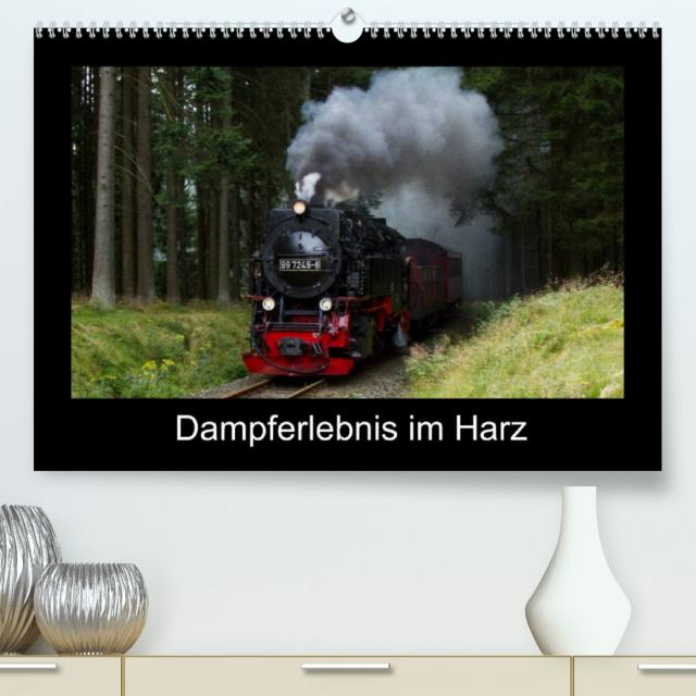 Dampferlebnis im Harz (Premium, hochwertiger DIN A2 Wandkalender 2023, Kunstdruck in Hochglanz)