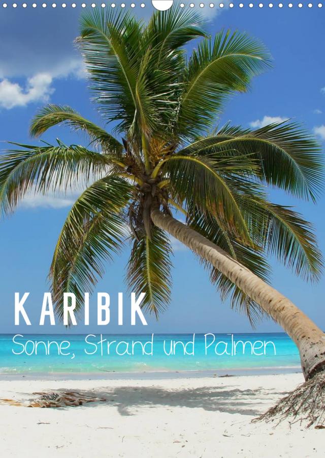 Karibik - Sonne, Strand und Palmen (Wandkalender 2023 DIN A3 hoch)
