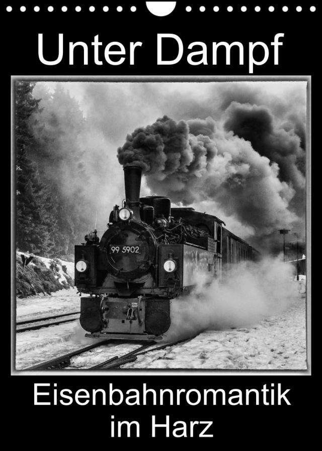 Unter Dampf. Eisenbahnromantik im Harz (Wandkalender 2023 DIN A4 hoch)