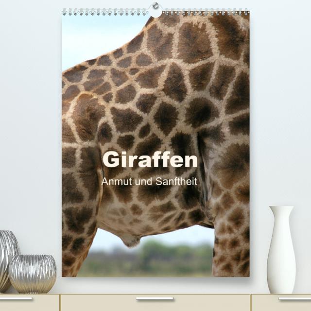 Giraffen - Anmut und Sanftheit (Premium, hochwertiger DIN A2 Wandkalender 2023, Kunstdruck in Hochglanz)