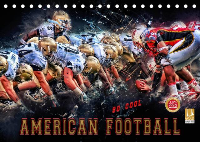 American Football - so cool (Tischkalender 2023 DIN A5 quer)