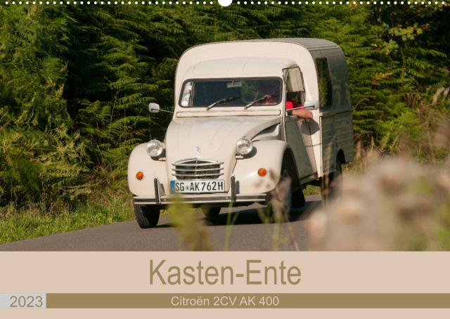 Kasten - Ente Citroën 2 CV AK 400 (Wandkalender 2023 DIN A2 quer)