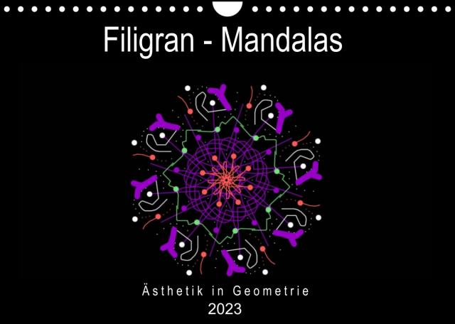 Filigran - Mandalas (Wandkalender 2023 DIN A4 quer)