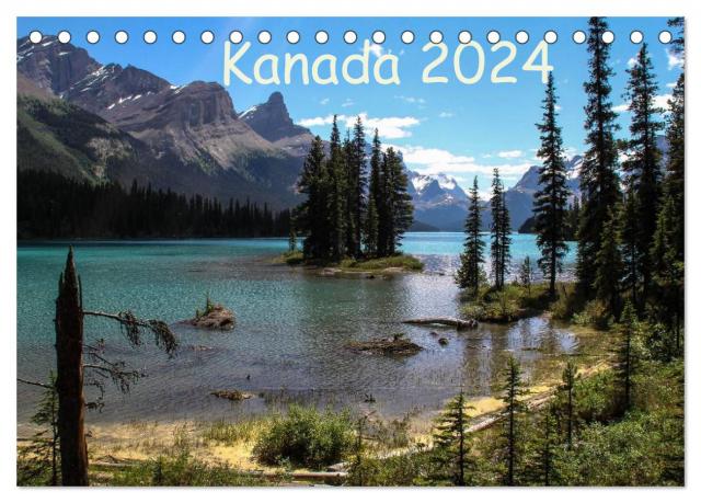 Kanada 2024 (Tischkalender 2024 DIN A5 quer), CALVENDO Monatskalender