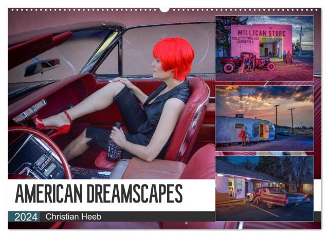 American Dreamscapes (Wandkalender 2024 DIN A2 quer), CALVENDO Monatskalender