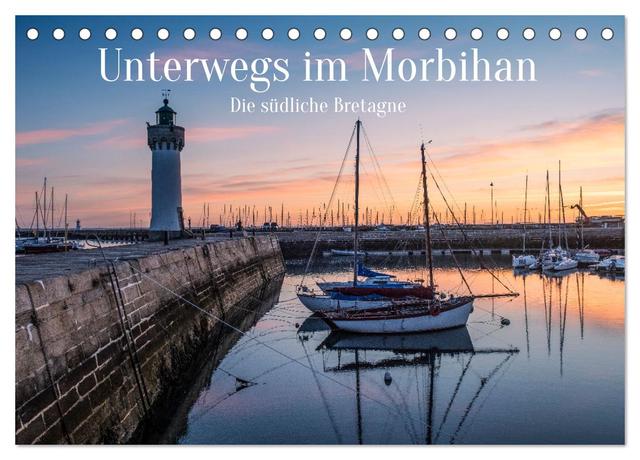 Unterwegs im Morbihan (Tischkalender 2024 DIN A5 quer), CALVENDO Monatskalender