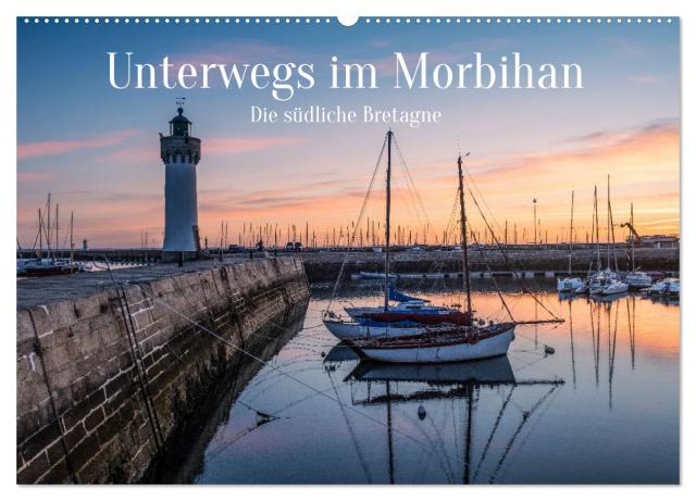 Unterwegs im Morbihan (Wandkalender 2024 DIN A2 quer), CALVENDO Monatskalender