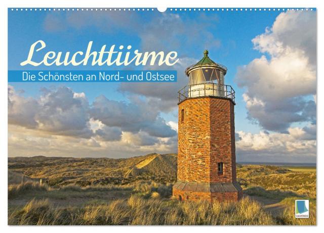 Leuchttürme: Die Schönsten an Nord- und Ostsee (Wandkalender 2024 DIN A2 quer), CALVENDO Monatskalender