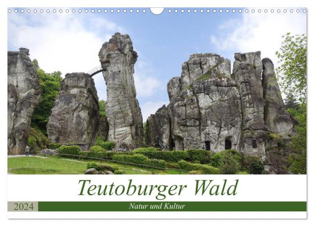 Teutoburger Wald - Natur und Kultur (Wandkalender 2024 DIN A3 quer), CALVENDO Monatskalender