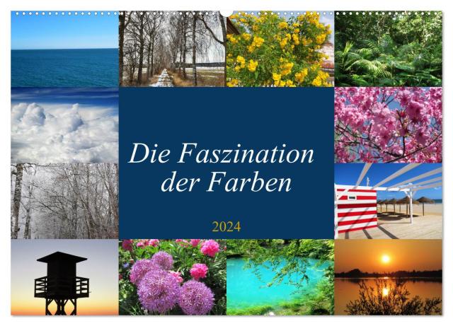 Die Faszination der Farben (Wandkalender 2024 DIN A2 quer), CALVENDO Monatskalender
