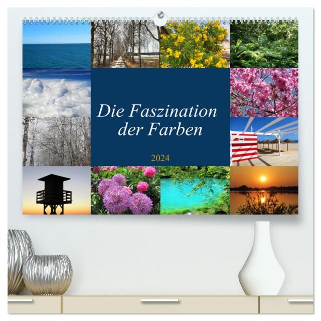 Die Faszination der Farben (hochwertiger Premium Wandkalender 2024 DIN A2 quer), Kunstdruck in Hochglanz