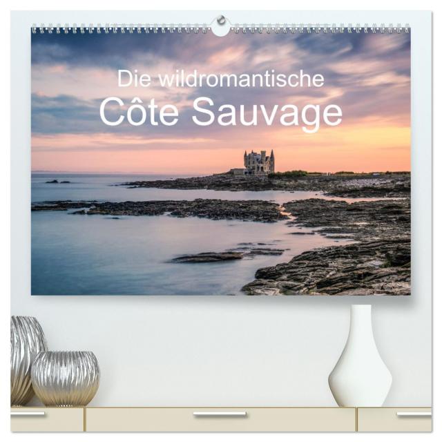 Die wildromantische Côte Sauvage (hochwertiger Premium Wandkalender 2024 DIN A2 quer), Kunstdruck in Hochglanz