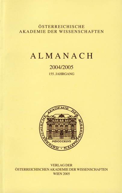 Almanach der Akademie der Wissenschaften / Almanach der Akademie der Wissenschaften 2004/2005 155. Jahrgang