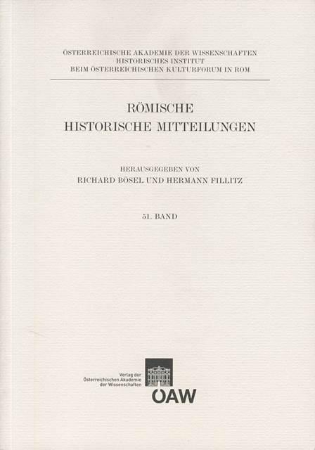 Römische Historische Mitteilungen / Römische Historische Mitteilungen Band 51/2009
