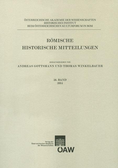 Römische Historische Mitteilungen / Römische Historische Mitteilungen 56. Band 2014