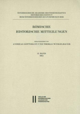 Römische Historische Mitteilungen / Römische Historische Mitteilungen 57 Band 2015