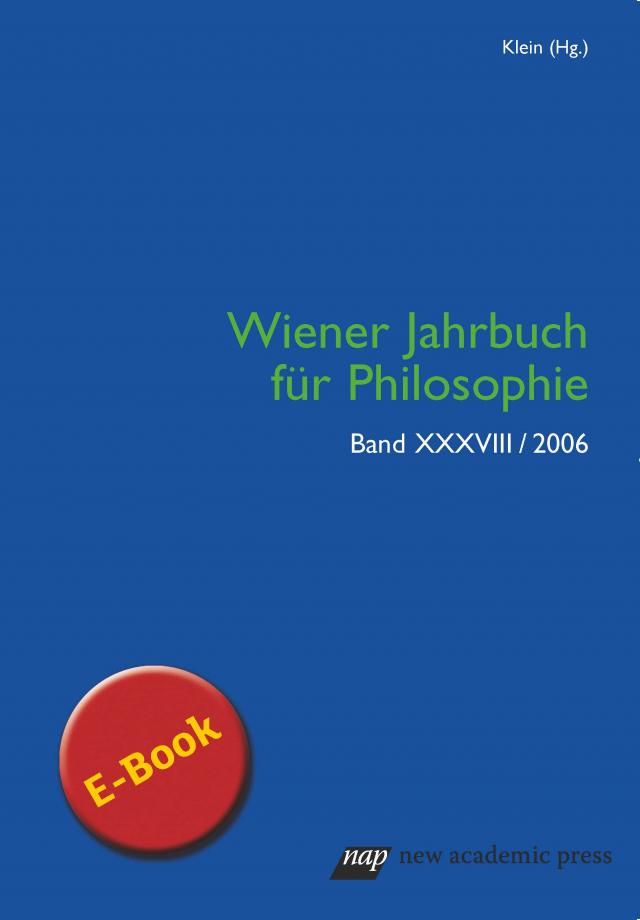 Wiener Jahrbuch für Philosophie 2006