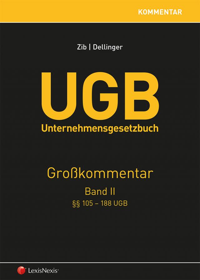 UGB Großkommentar / UGB Unternehmensgesetzbuch Kommentar - Band II