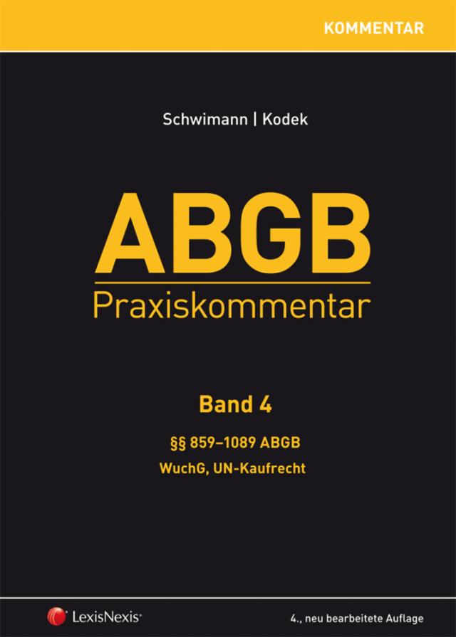 ABGB Praxiskommentar - Band 4