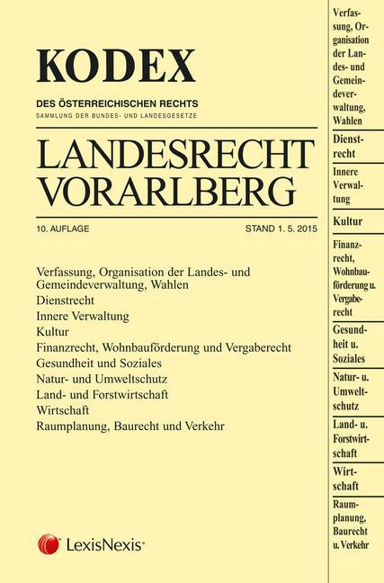 Kodex Landesrecht Vorarlberg 2015