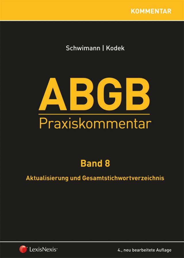 ABGB Praxiskommentar - Band 8