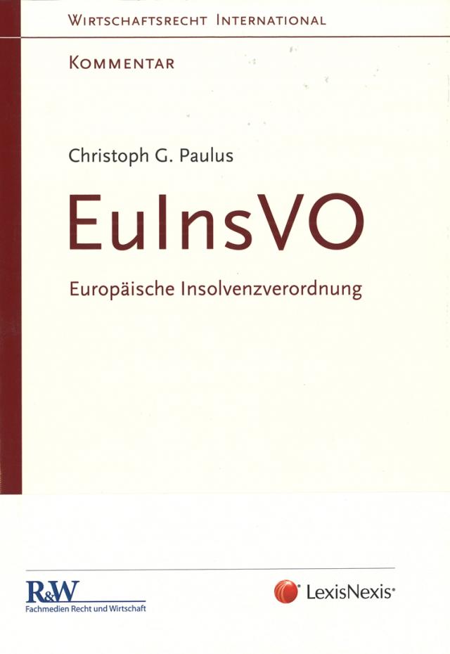 EuInsVO - Europäische Insolvenzverordnung