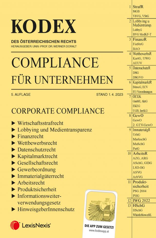 KODEX Compliance für Unternehmen 2023 - inkl. App