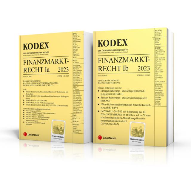 KODEX Finanzmarktrecht Band Ia + Ib 2023/24 - inkl. App
