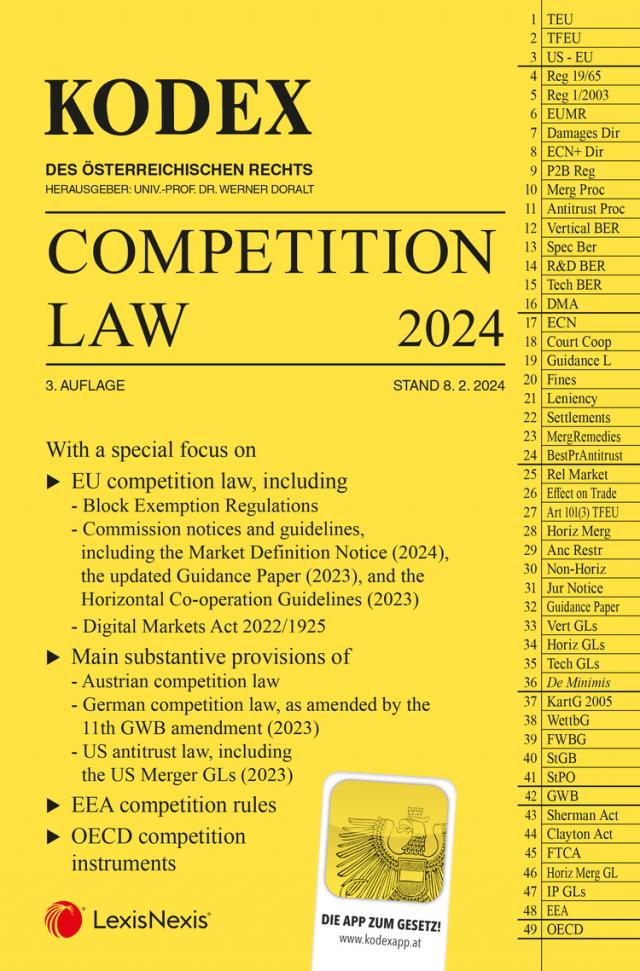 KODEX Competition Law 2024 - inkl. App