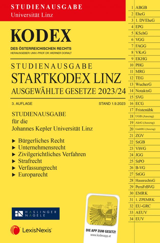 KODEX Startkodex Linz 2023/24 - inkl. App