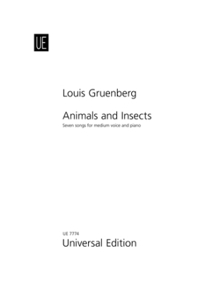 Animals and Insects - Tierbilder op. 22 für mittlere Singstimme und Klavier