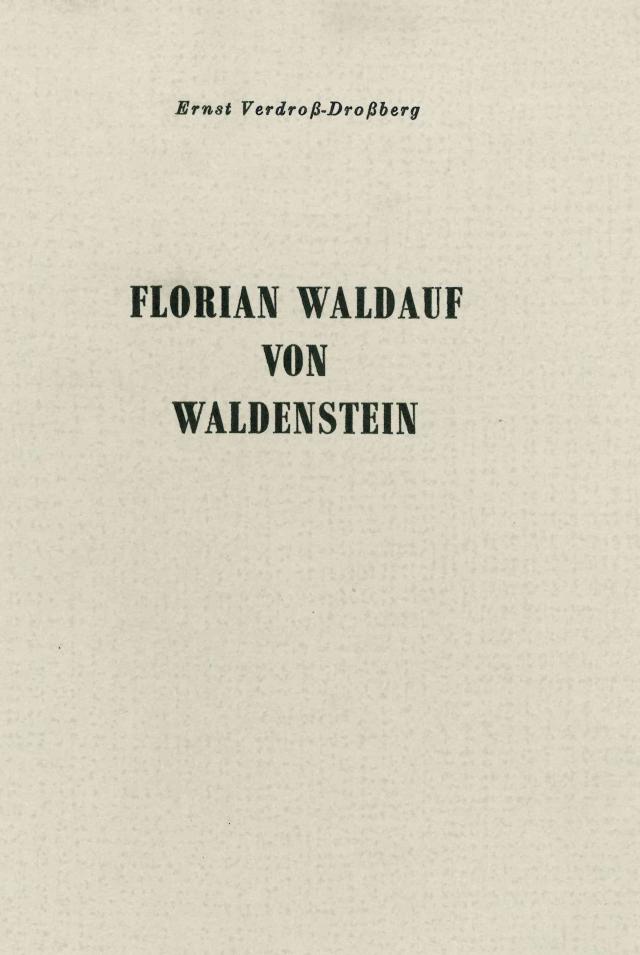 Florian Waldauf von Waldenstein