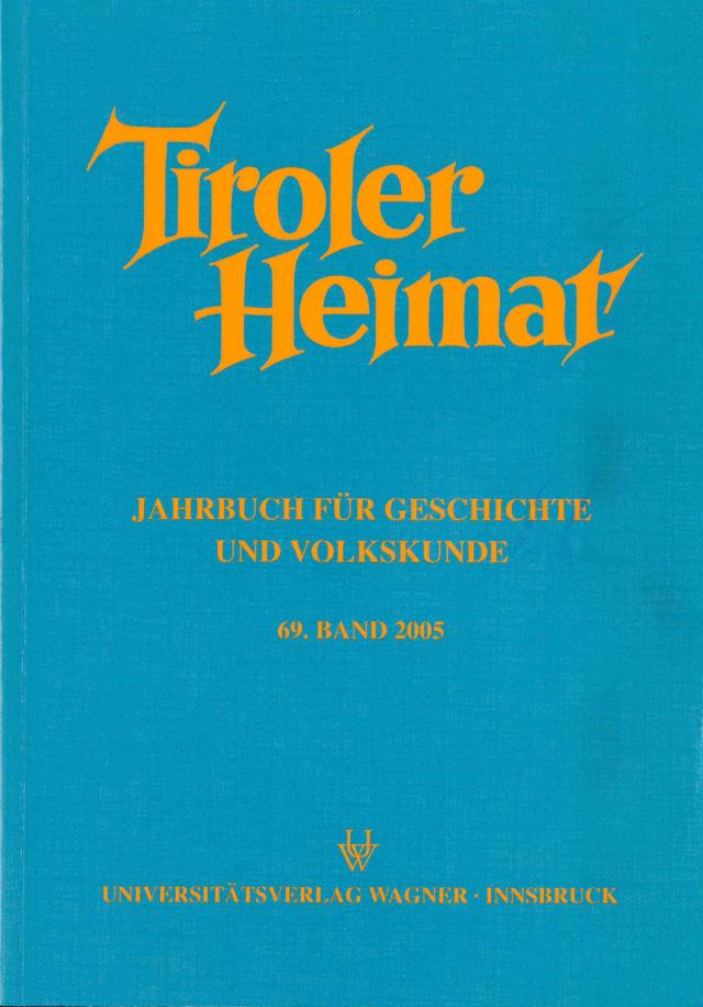 Tiroler Heimat 69 (2005)