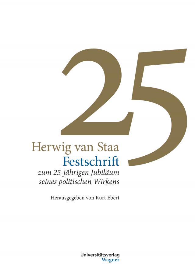 Festschrift Herwig van Staa