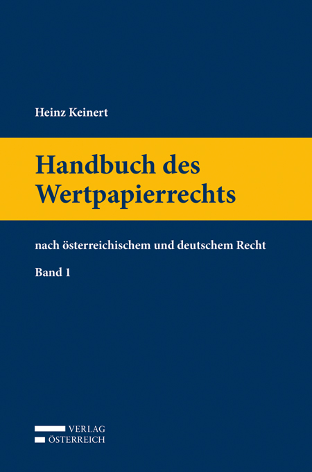 Handbuch des Wertpapierrechts Band 1