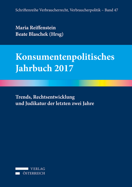 Konsumentenpolitisches Jahrbuch 2017