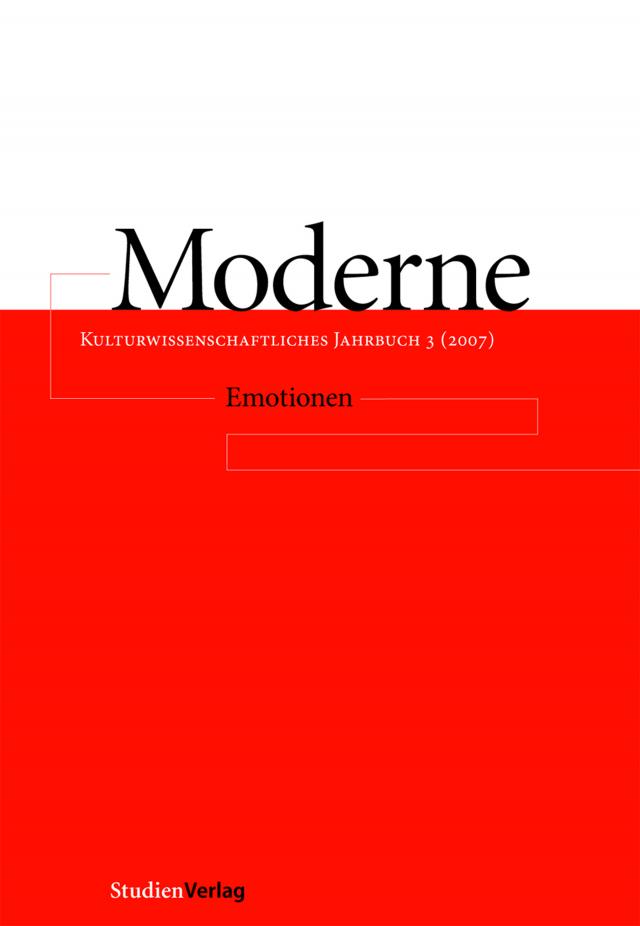 Moderne. Kulturwissenschaftliches Jahrbuch 3 (2007)