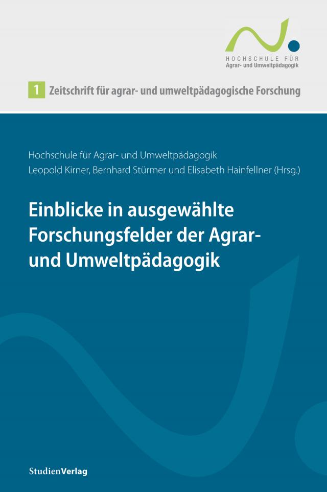 Zeitschrift für agrar- und umweltpädagogische Forschung 1