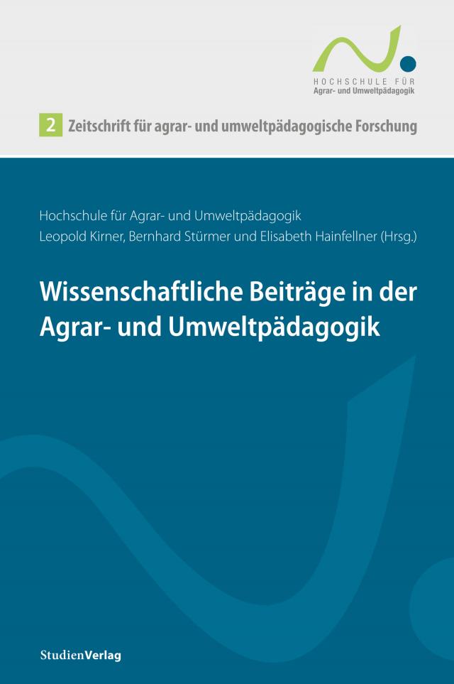 Zeitschrift für agrar- und umweltpädagogische Forschung 2