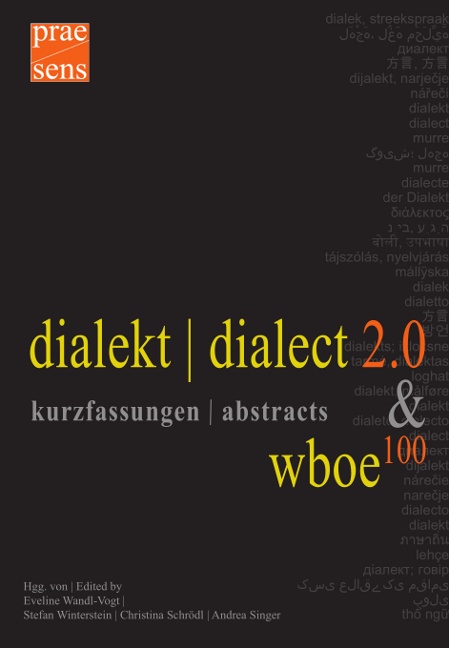 dialekt | dialect 2.0 & wboe100. kurzfassungen | abstracts