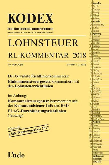 KODEX Lohnsteuer Richtlinien-Kommentar 2018