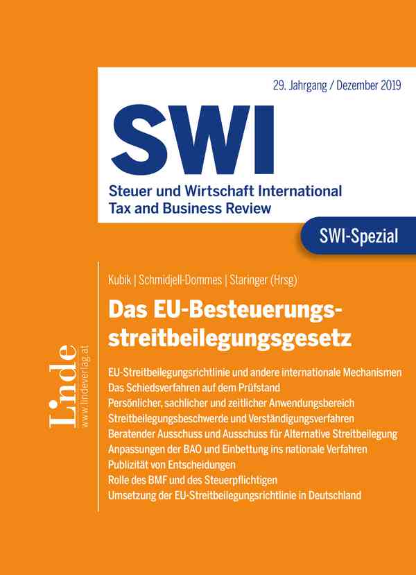 SWI-Spezial EU-Besteuerungsstreitbeilegungsgesetz