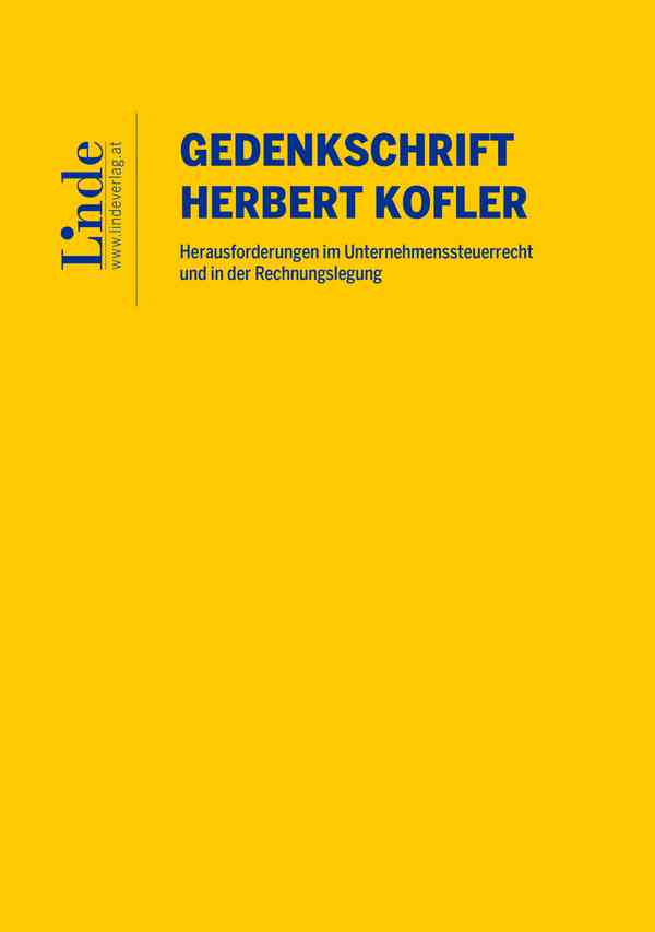 Gedenkschrift Herbert Kofler