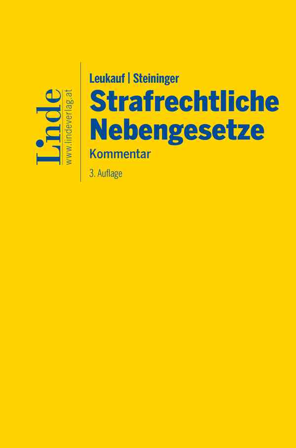Leukauf/Steininger Strafrechtliche Nebengesetze